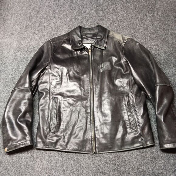 Pelle Studio Soft Leather‎ Jacket Men Medium Black Removable Lining Thinsulate - Picture 1 of 13